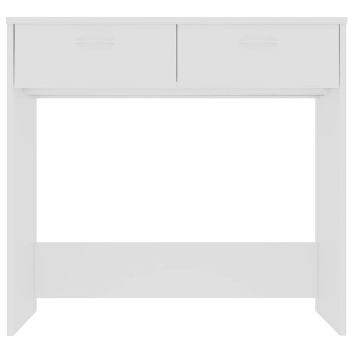 Scrivania Bianca 80x40x75 cm in Legno Multistrato 801355