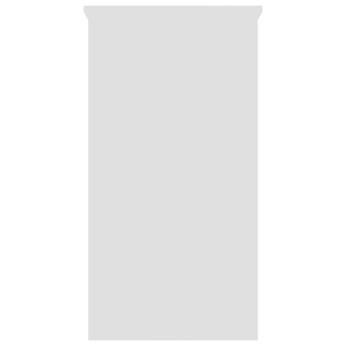 Scrivania tavolo postazione di lavoro mobile per computer studio IT 80 x 40 x 75 cm derivati ​​del legno bianco 02_0023525