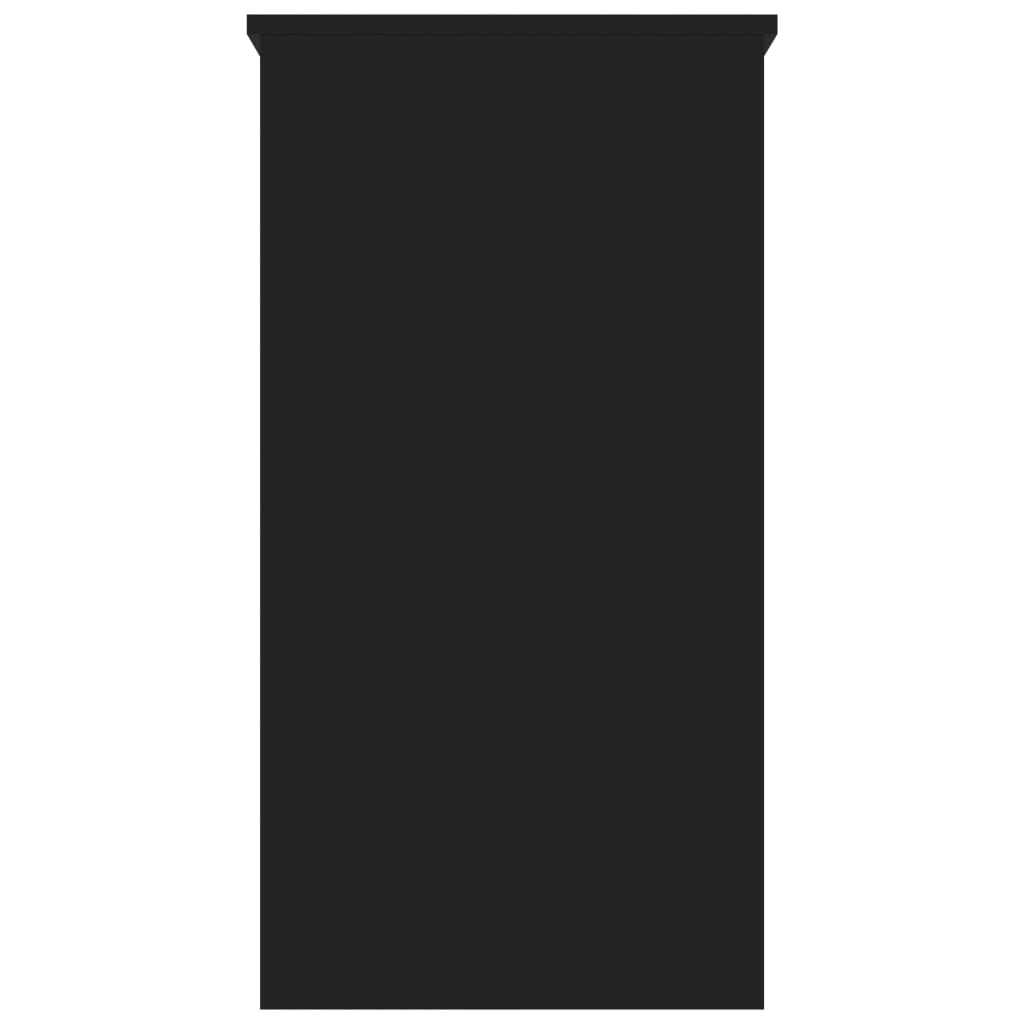 Scrivania tavolo postazione di lavoro mobile per computer studio 80 x 40 x 75 cm Truciolare nero 02_0023921