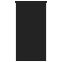 Scrivania tavolo postazione di lavoro mobile per computer studio 80 x 40 x 75 cm Truciolare nero 02_0023921