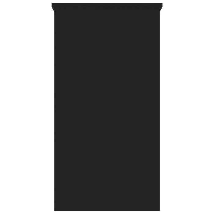 Scrivania tavolo postazione di lavoro mobile per computer studio 80 x 40 x 75 cm Truciolare nero 02_0023921