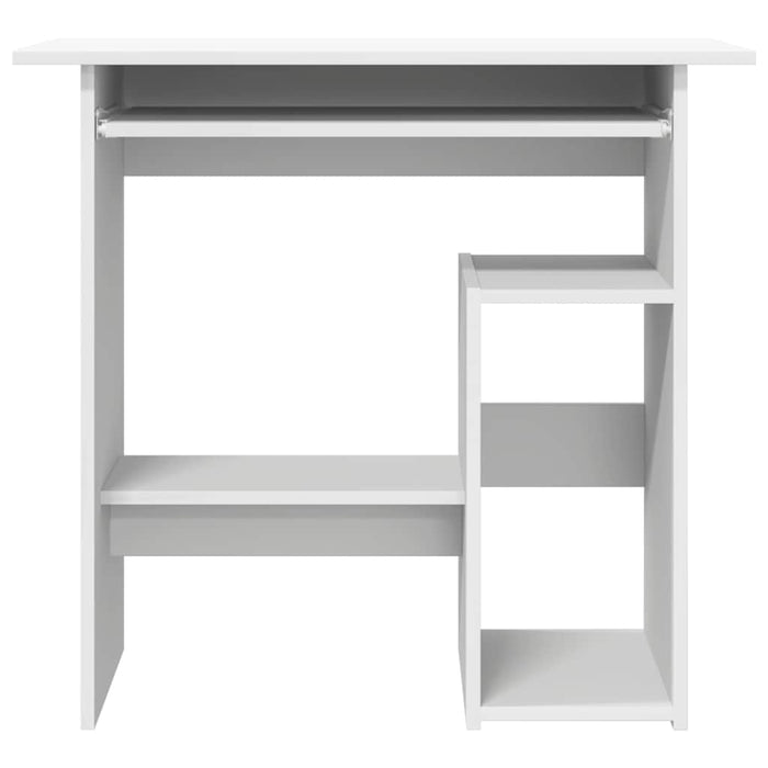 Scrivania Bianca 80x45x74 cm in Legno Multistrato 801364