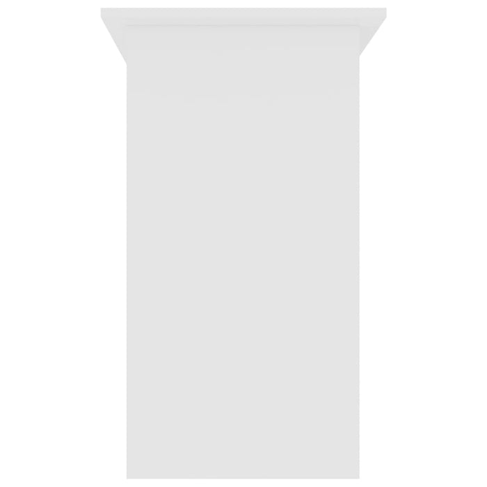 Scrivania tavolo postazione di lavoro mobile per computer studio 80 x 45 x 74 cm derivati ​​del legno bianco 02_0023526