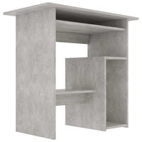 Scrivania tavolo postazione di lavoro mobile per computer studio 80 x 45 x 74 cm derivati ​​del legno grigio 02_0023847