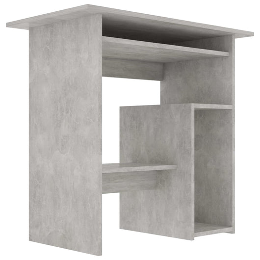 Scrivania tavolo postazione di lavoro mobile per computer studio 80 x 45 x 74 cm derivati ​​del legno grigio 02_0023847
