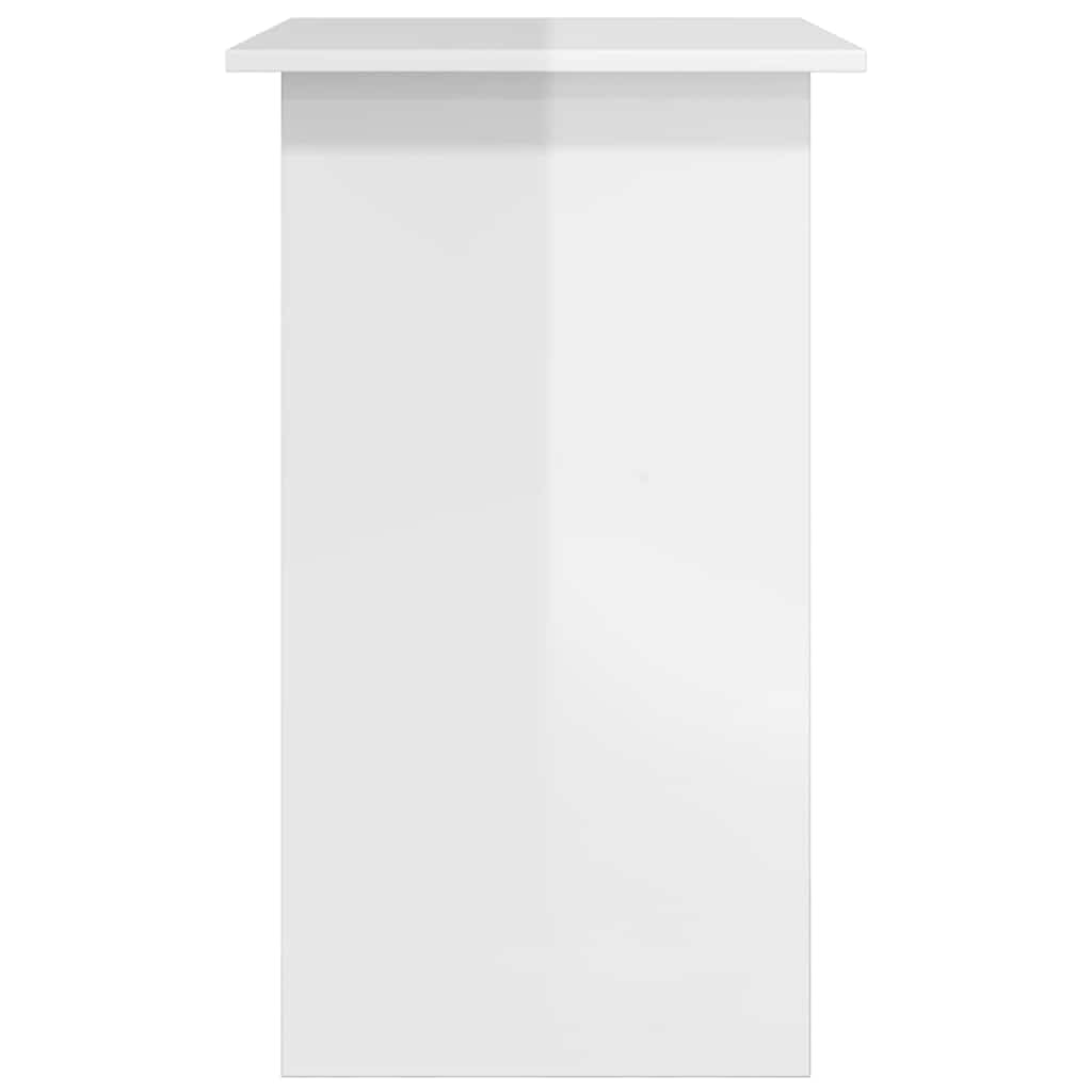 Scrivania Bianco Lucido 80x45x74 cm in Legno Multistrato 801370