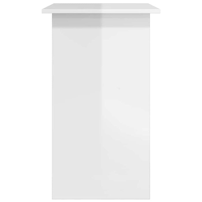 Scrivania Bianco Lucido 80x45x74 cm in Legno Multistrato 801370