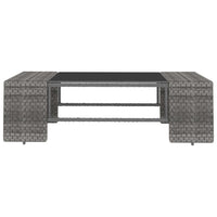 Set Divani da Giardino 3 pz in Polyrattan Grigio 49527
