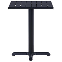 Tavolo da Giardino Nero 60x60x75 cm cod mxl 34258