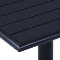 Tavolo da Giardino Nero 80x80x75 cm cod mxl 34119