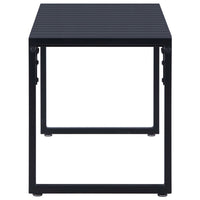 Panchina da Giardino 120,5 cm in Pannello PS Nero