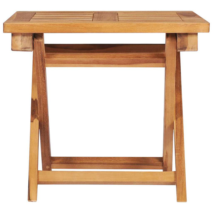 Lettini Prendisole 2 pz con Tavolo in Legno Massello di Teak