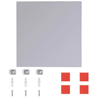 Piastrelle in Vetro a Specchio senza Cornice 16 pz-Specchio decorativo 20,5 cm