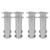 Piedini Rotondi per Divani 8 pz Cromati 180 mm cod mxl 71537
