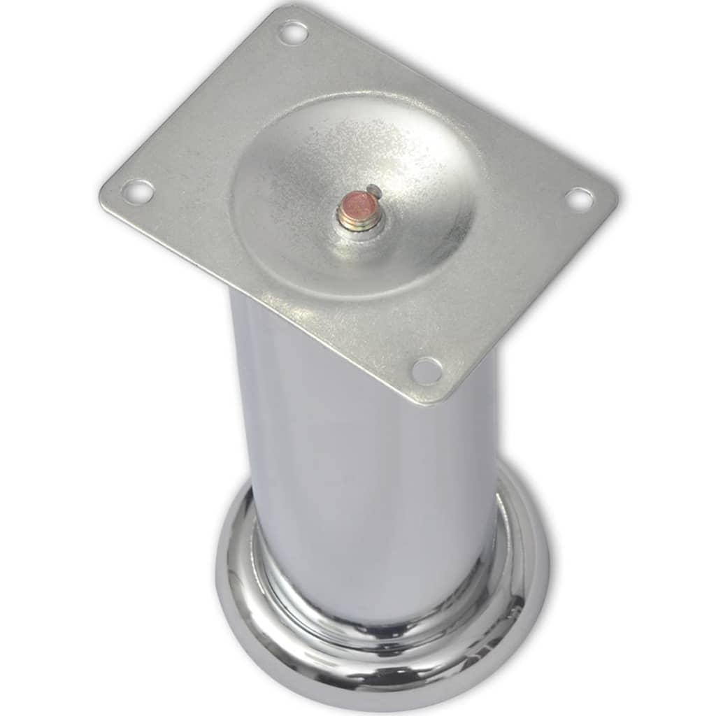 Piedini Rotondi per Divani 8 pz Cromati 180 mm cod mxl 71537