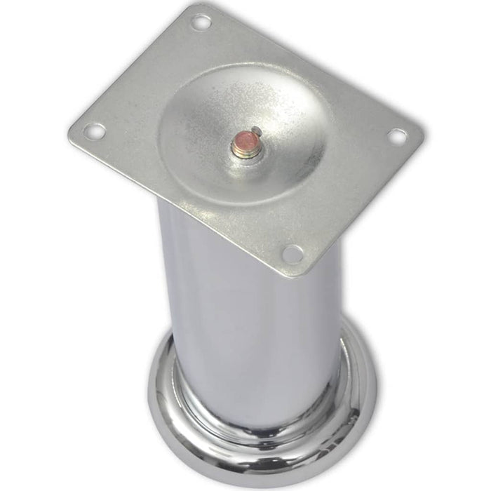 Piedini Rotondi per Divani 8 pz Cromati 180 mm cod mxl 71537