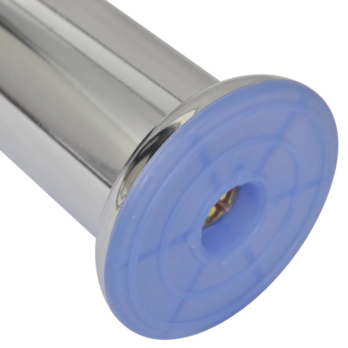Piedini Rotondi per Divani 8 pz Cromati 180 mm 3051483