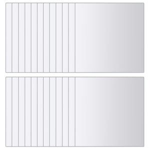 Piastrelle a Specchio 48 pz Quadrate in Vetro