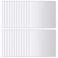 Piastrelle a Specchio 48 pz-Specchio decorativo Quadrate in Vetro