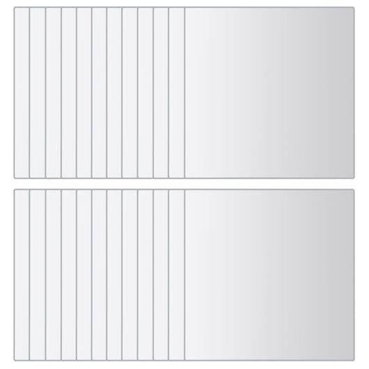 Piastrelle a Specchio 48 pz-Specchio decorativo Quadrate in Vetro