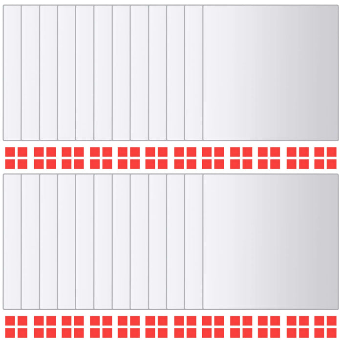 Piastrelle a Specchio 48 pz-Specchio decorativo Quadrate in Vetro