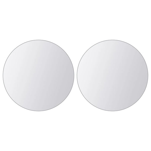 Piastrelle a Specchio 16 pz Rotonde in Vetro 3051491