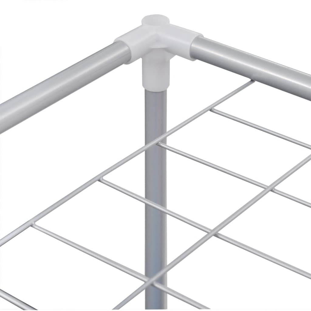 Portabiancheria a 2 Sezioni 2 pz con Ripiano per Asciugatura 3051493