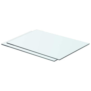 Mensole in Vetro Trasparente 2 pz 50x30 cm cod mxl 33700