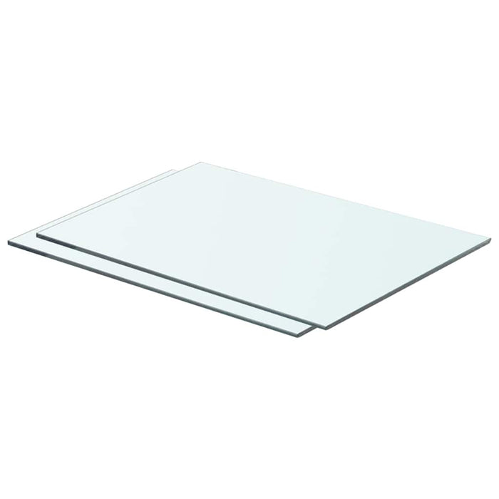 Mensole in Vetro Trasparente 2 pz 50x30 cm cod mxl 33700