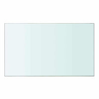 Mensole in Vetro Trasparente 2 pz 50x30 cm cod mxl 33700