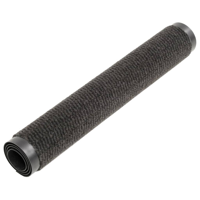 Tappeti Antipolvere 2 pz Rettangolari Trapuntati 90x150 cm Neri 3051614