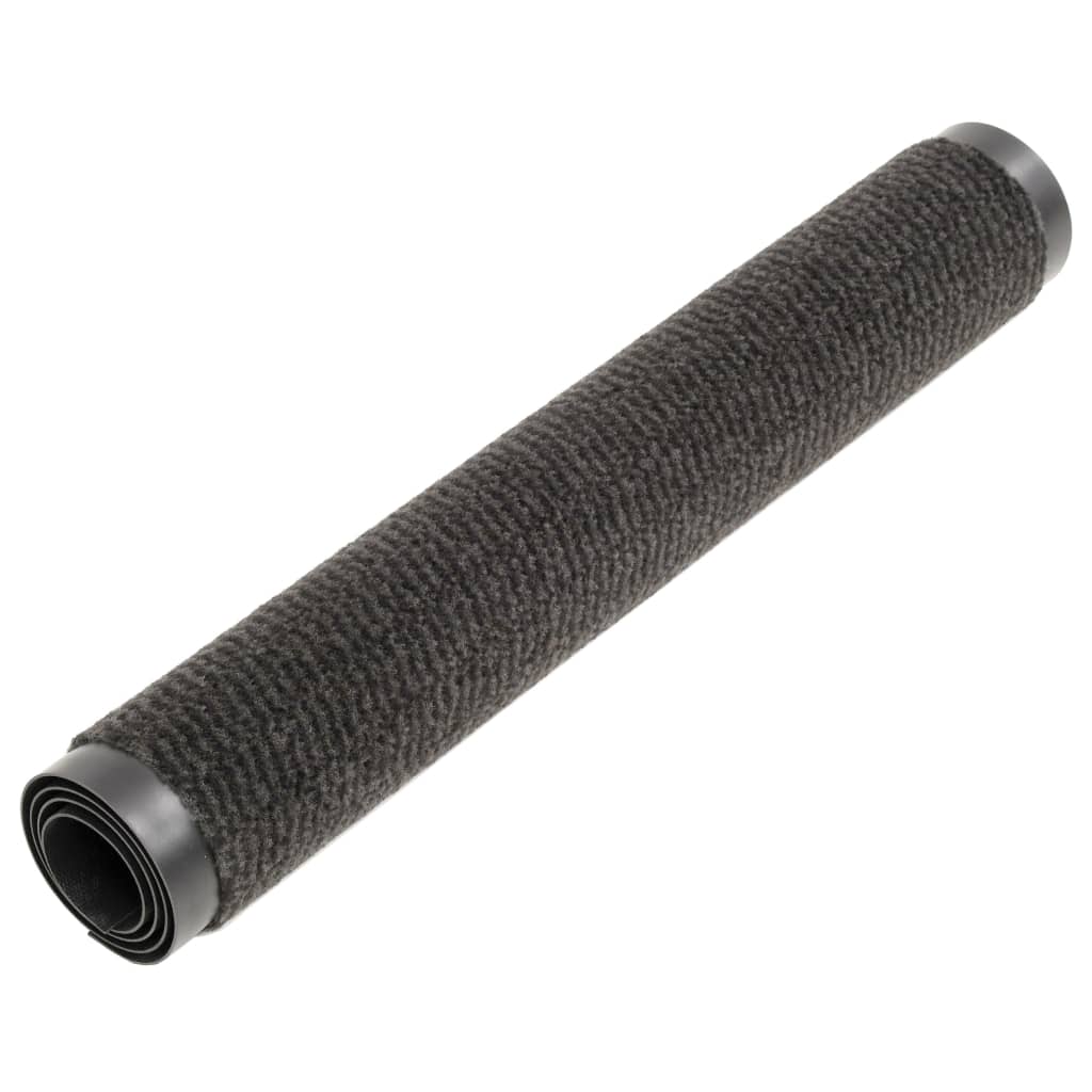 Tappeti Antipolvere 2 pz Rettangolari Trapuntati 120x180cm Neri cod mxl 69752