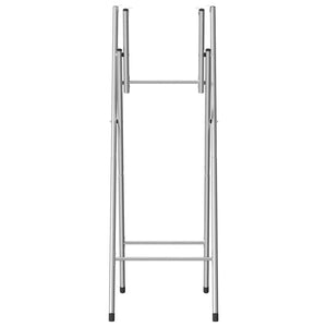 Gambe Pieghevoli per Tavolo da Bar Argento 45x53x108 cm Acciaio 288464