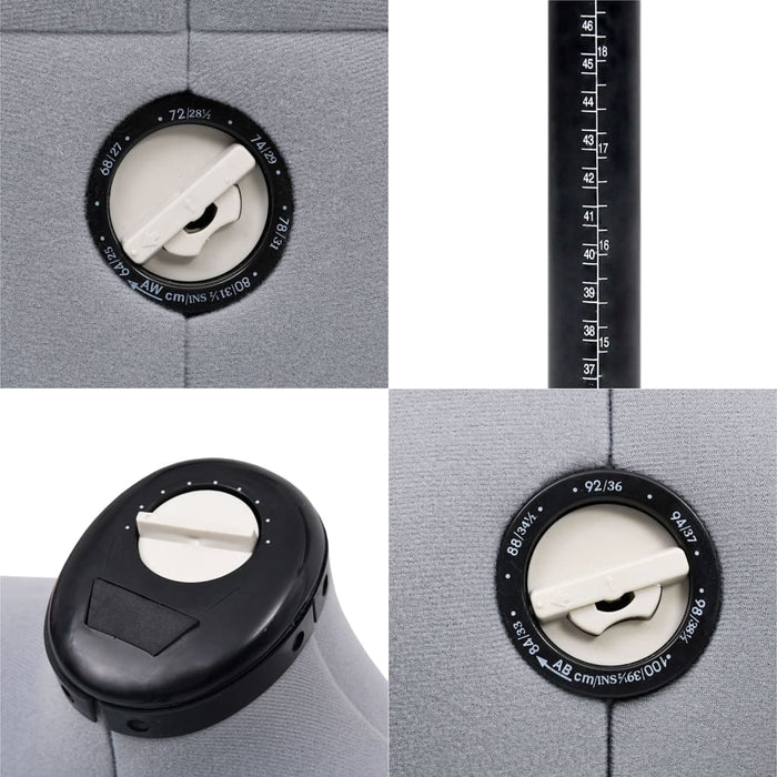 Manichino Femminile Regolabile Grigio Taglia S Size 33-40 288483