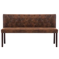 Panca 148,5 cm Marrone in Similpelle Scamosciata cod mxl 63077