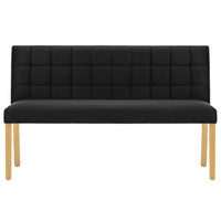 Panca 140 cm Nera in Vellutocod mxl 70508