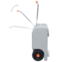 Serbatoio d'Acqua con Ruote per Campeggio 25 L Grigio 30132