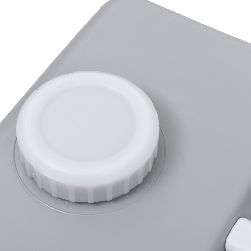 Serbatoio d'Acqua con Ruote per Campeggio 25 L Grigio 30132