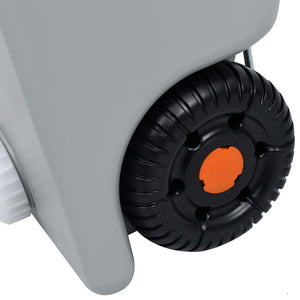 Serbatoio d'Acqua con Ruote per Campeggio 25 L Grigio 30132