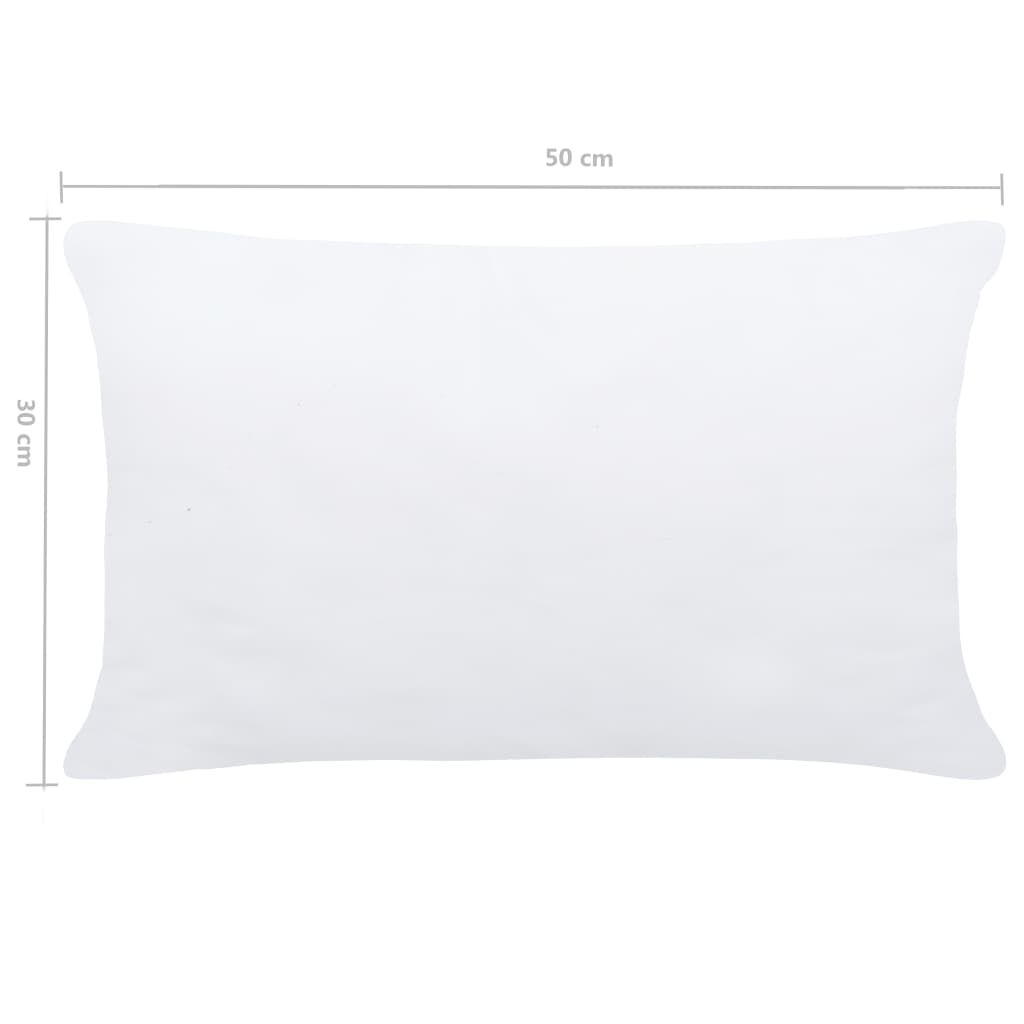 Imbottitura per Cuscini 2 pz 50x30 cm Bianco 134585