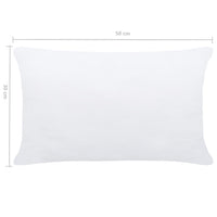 Imbottitura per Cuscini 2 pz 50x30 cm Bianco 134585