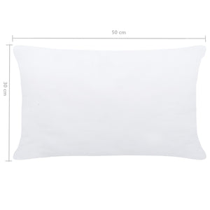 Imbottitura per Cuscini 2 pz 50x30 cm Bianco 134585