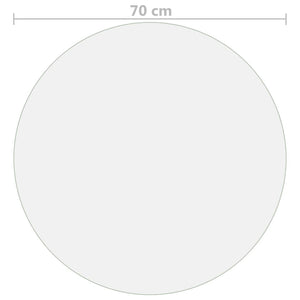 Protezione Tavolo Opaca Ã˜ 70 cm 2 mm PVC cod mxl 76425