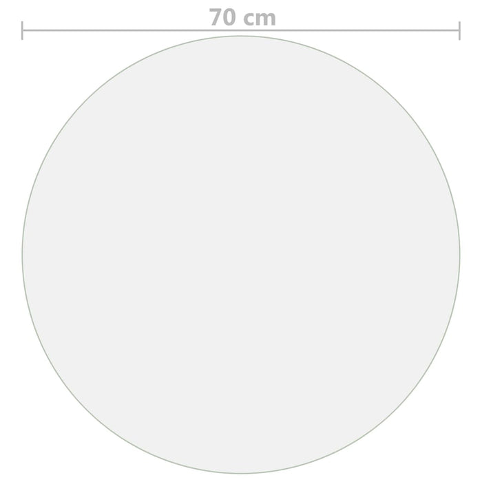 Protezione Tavolo Opaca Ã˜ 70 cm 2 mm PVC cod mxl 76425