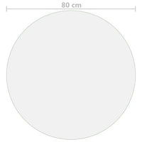 Protezione Tavolo Trasparente Ø 80 cm 2 mm in PVC 288247