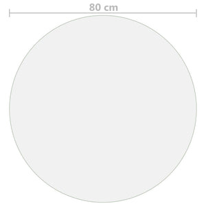 Protezione Tavolo Trasparente Ø 80 cm 2 mm in PVC 288247