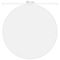 Protezione Tavolo Trasparente Ø 90 cm 1,6 mm in PVC 288249