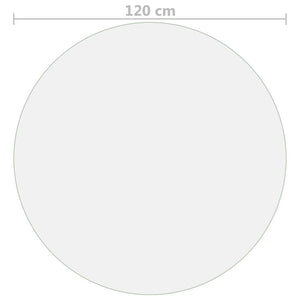 Protezione Tavolo Trasparente Ø 120 cm 1,6 mm in PVC 288255