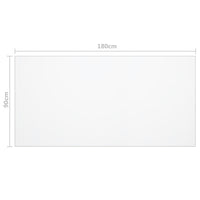 Protezione Tavolo Trasparente 180x90 cm 1,6 mm PVC 288269