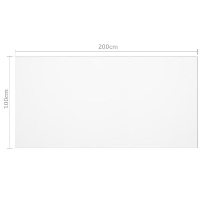 Protezione Tavolo Trasparente 200x100 cm 1,6 mm PVC 288271